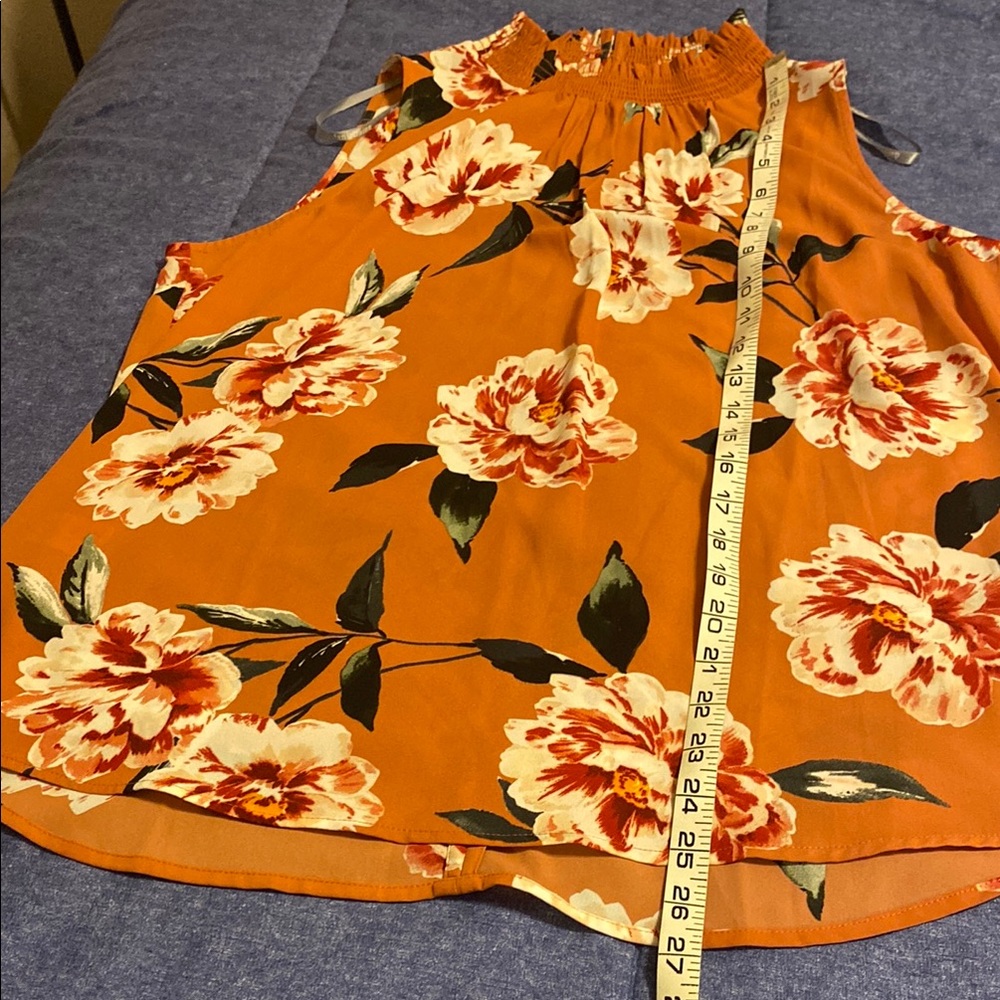 Orange/Peach Sleeveless Blouse StichFix - Picture 5 of 7